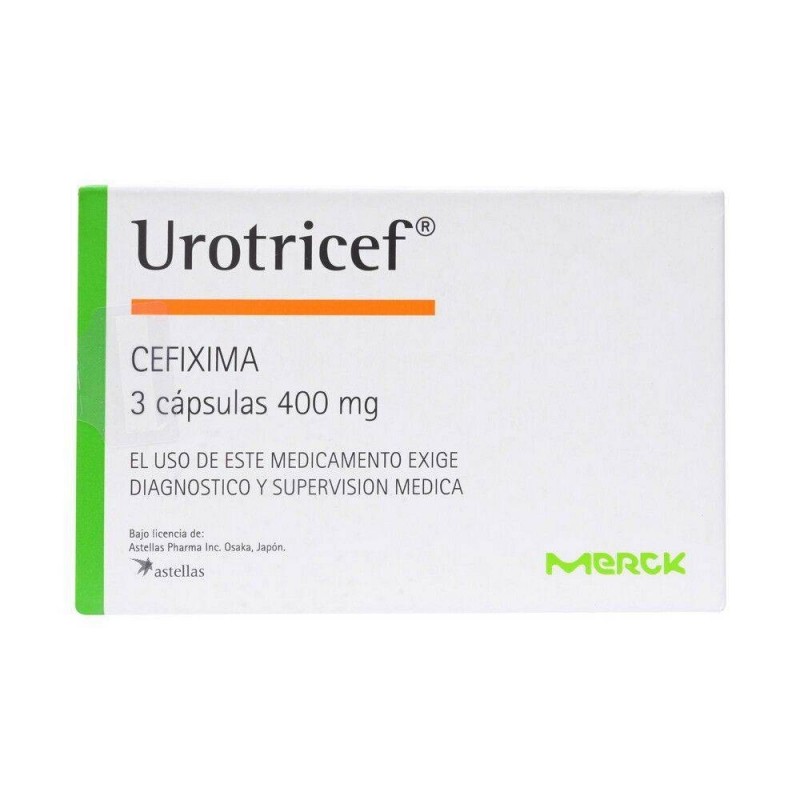 UROTRICEF 400 MG X 3 CAPSULAS (CEFIXIMA)